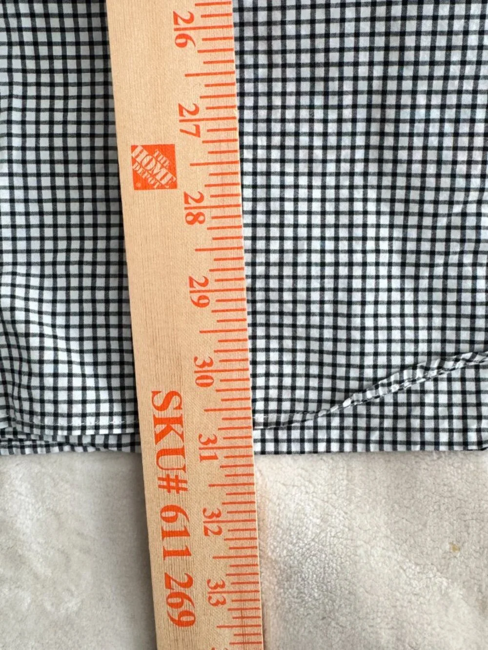 *SOLD* Polo Ralph Lauren Mens XL Black White Gingham Contrast Collar Shirt